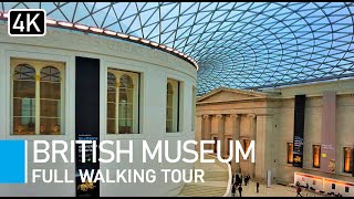 Virtual Tour of British Museum London UK  Walking Inside British Museum [upl. by Kanor]