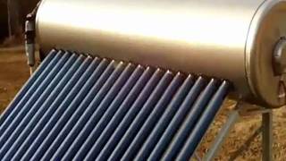 Evacuated Tube Pressurized StandAlone Solar Water Heater [upl. by Einamrej439]