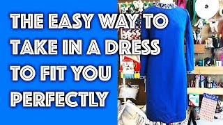 How to Take in a Dress  Sew Anastasia [upl. by Natan]