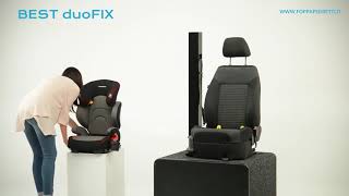 Foppapedretti seggiolino auto BEST duoFIX fissaggio ISOFIX Gruppo 23 da 15 a 36 kg [upl. by Huey]