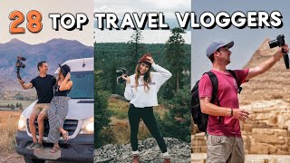 28 TOP TRAVEL VLOGGER channels to follow [upl. by Nevarc]