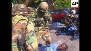 Haiti  USTroops Raid FRAPH HQ [upl. by Furey911]