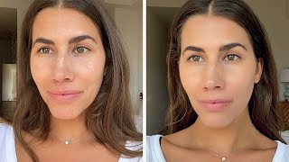 Everyday Makeup Routine with Britt featuring Complexion Rescue Tinted Moisturizer  bareMinerals [upl. by Nauqet915]