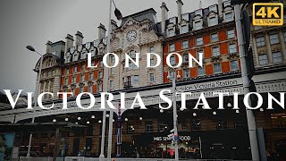 London Victoria Station Walk Through England 4K [upl. by Trula640]