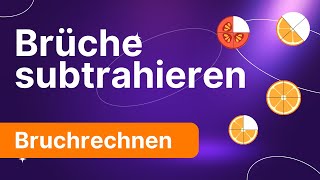 Brüche subtrahieren ✅ Erklärung und Beispiels [upl. by Lili]