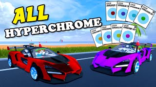 Jailbreak ALL HYPER CHROME Roblox Jailbreak [upl. by Skill]