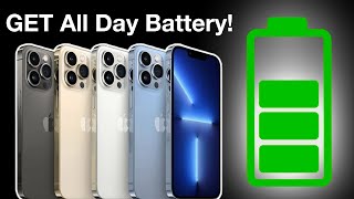 iPhone 13 Pro Max Battery Life  Make it Last ALL DAY [upl. by Hasty]