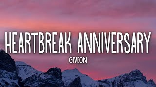 Giveon  Heartbreak Anniversary Lyrics [upl. by Fleischer314]