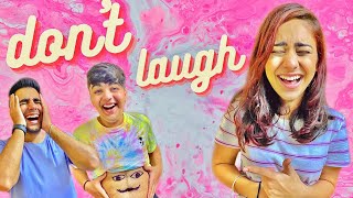 TRY NOT TO LAUGH CHALLENGE WITH BROTHER amp SISTER  Rimorav Vlogs [upl. by Ardnot]