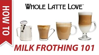 Milk Frothing for Beginners [upl. by Quarta921]