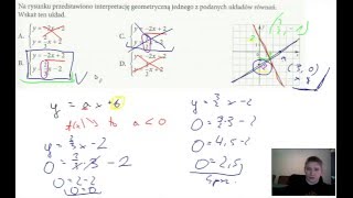 Interpretacja geometryczna układów równań liniowych [upl. by Ramso]