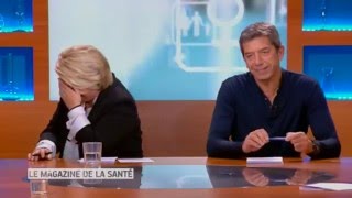 Fou rire général au Magazine de la Santé avec Thierry Lhermitte  France 5 [upl. by Yentyrb]