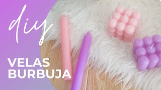 Como hacer VELAS VIRALES con este TUTORIAL  Bubbles CUBE DIY [upl. by Peale]