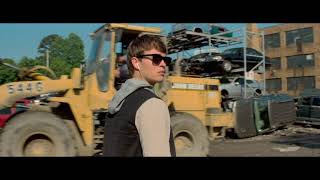 Baby Driver  Easy Car Junkyard Scene HD [upl. by Ennaxxor]