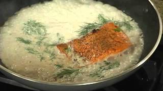 Salmon with Champagne Cream Dill Sauce [upl. by Esirahs]