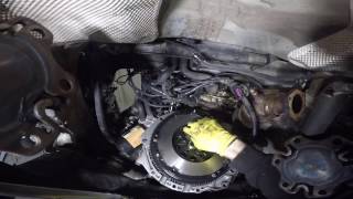 Audi A4 18T 2002 B6 Clutch installation [upl. by Eednim311]