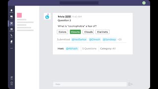 Trivia for MS Teams  How do I start a Trivia quiz [upl. by Eeniffar]