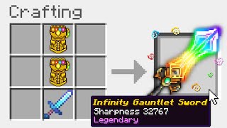 Minecraft UHC but you can craft an INFINITY GAUNTLET Sword [upl. by Burney]