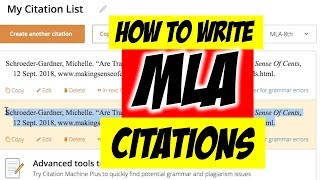 How to Cite a Website MLA [upl. by Elenahc292]