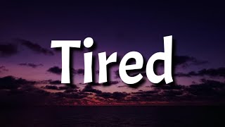 Beabadoobee  Tired Lyrics  Maybe it’s time to say goodbye Tiktok Song [upl. by Asyla]