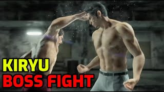 Yakuza Like A Dragon  Kiryu Kazuma  Boss Fight [upl. by Nosyla]