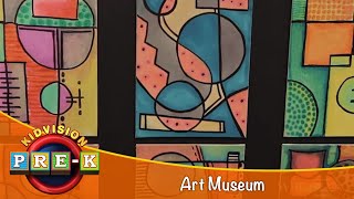 Art Museum  Virtual Field Trip  KidVision PreK [upl. by Rudie995]