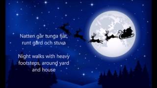 Natten går tunga fjät Sankta Lucia  ENGLISH TRANSLATION [upl. by Hal]