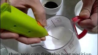 How To Make Latte Art with Mini Milk Frother [upl. by Eilyah]