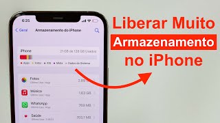 2021 Como Liberar MUITO Armazenamento no iPhone [upl. by Anaihs]