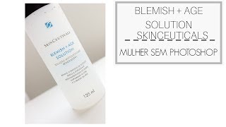 Blemish  Age Solution SkinCeuticals para controlar oleosidade da pele [upl. by Nitsugua192]