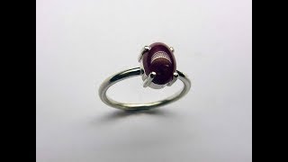 Cabochon stacker ring [upl. by Noremac]