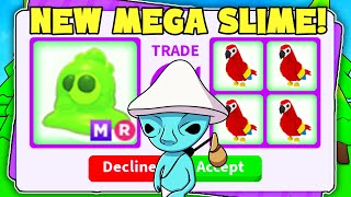 TRADING MEGA NEON SLIME IN ADOPT ME [upl. by Annirac480]