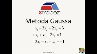 Metoda Gaussa  07 eTrapez [upl. by Nonie]