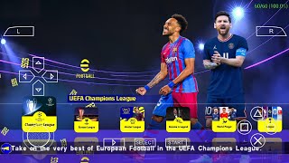 🆕 eFOOTBALL PES 2022 PPSSPP English Version Latest Transfers 2022 New Face amp Camera PS5 Graphics HD [upl. by Belldas]