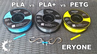 PLA vs PLA vs PETG Testing Eryone filaments from mechanical strength aspect [upl. by Cotter]