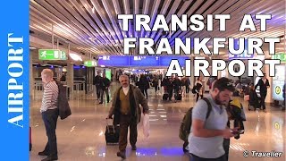 TRANSIT WALK AT FRANKFURT Airport FRA Terminal 1  Connection Flight Transfer Arriving amp Departing [upl. by Kalfas]