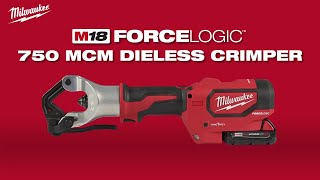 Milwaukee® M18™ FORCE LOGIC™ 750 MCM Dieless Crimper [upl. by Rolo706]