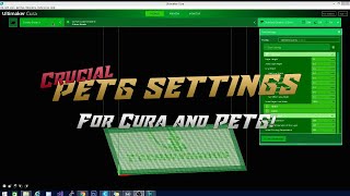 CRUCIAL Cura settings for PETG printing [upl. by Kalle540]