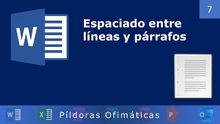 ESPACIADO entre líneas y párrafos de texto en Word [upl. by Brenner489]