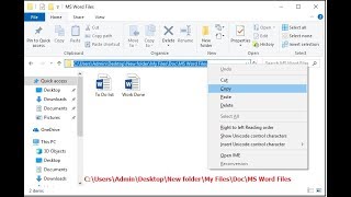 How to Copy File amp Folder Location Path in Windows 1087 [upl. by Joiner]