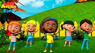 Kids Kindergarten Songs Playlist  Sing amp Dance Along With Little Action Kids [upl. by Dorri173]