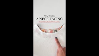 ✨How to Sew a Neck Facing✨ This is the easiest thus my forever favourite method [upl. by Ennaharas]