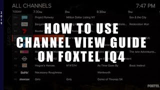 how to use channel view guide on Foxtel iq4 [upl. by Jackie540]