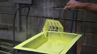 See the Fluidized Bed Powder Coating Process [upl. by Burlie770]